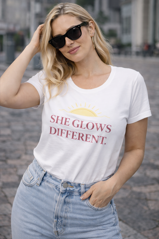 She Glows Different Graphic Women’s Classic T-Shirt