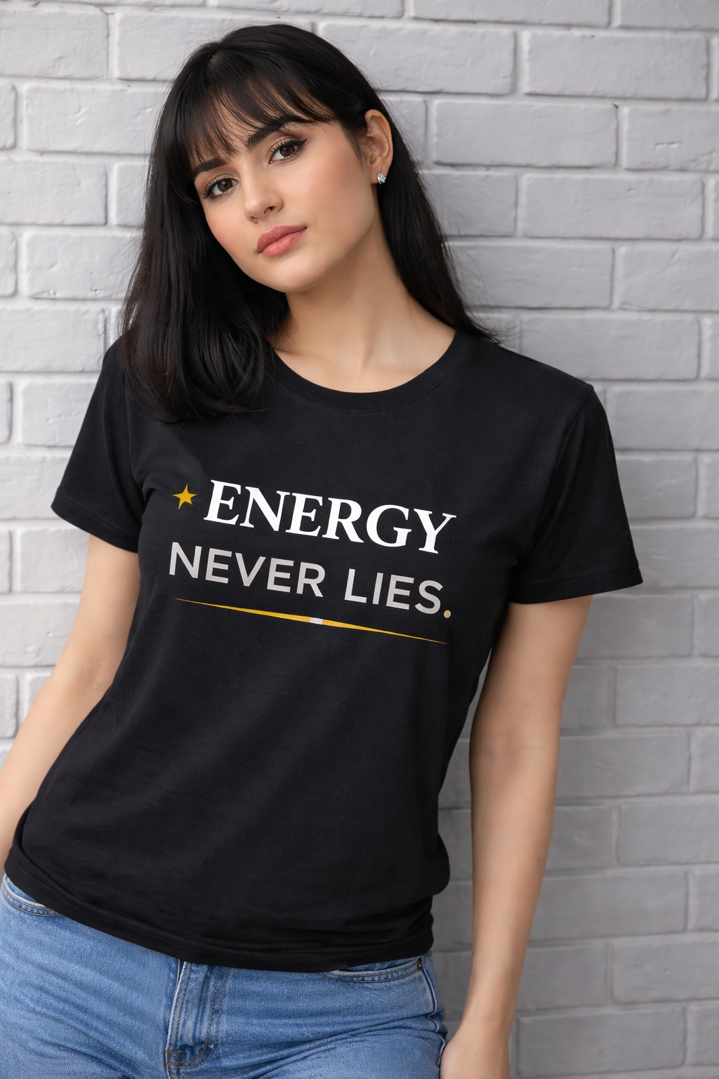 Energy Never Lies Graphic Women’s Classic T-Shirt