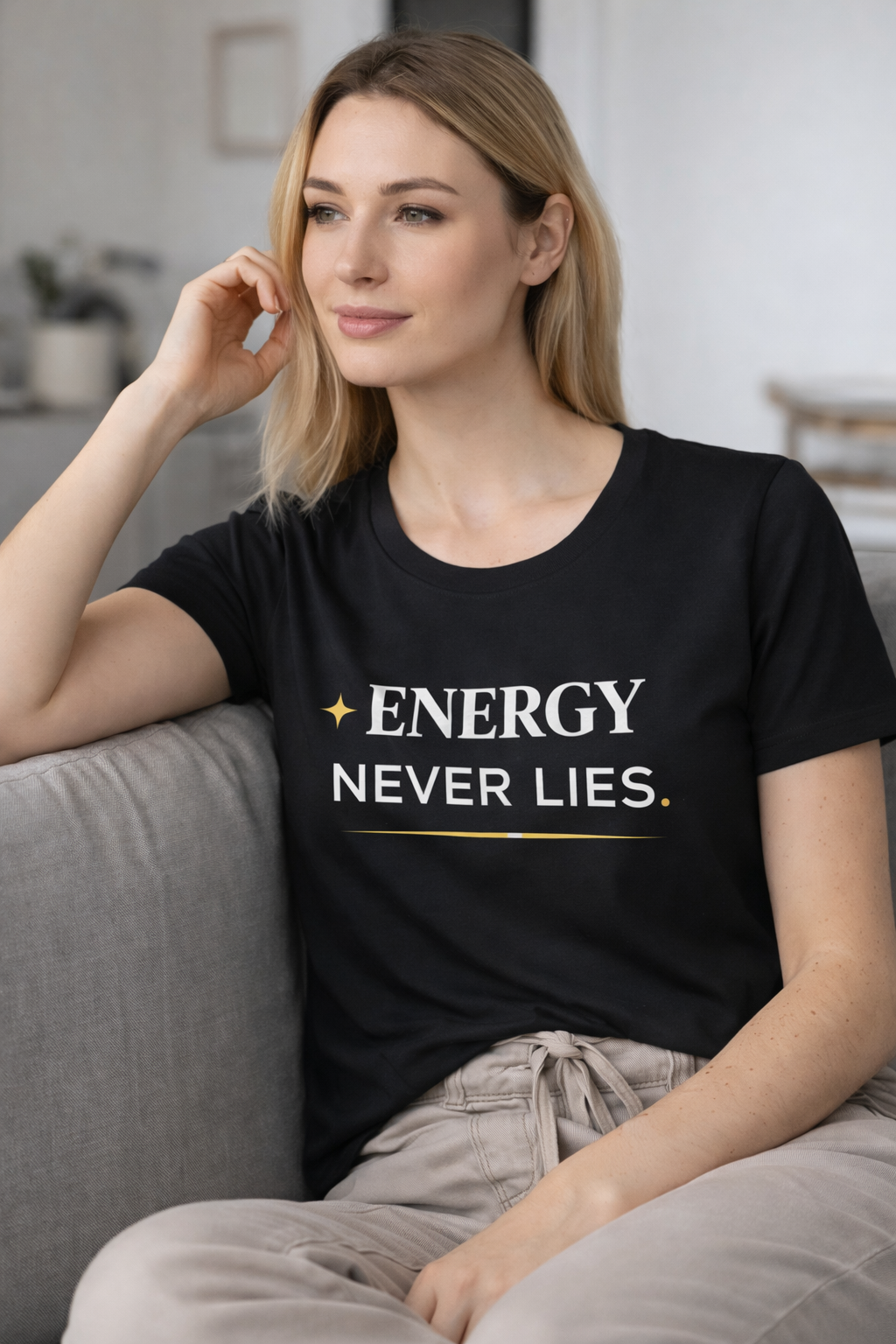 Energy Never Lies Graphic Women’s Classic T-Shirt
