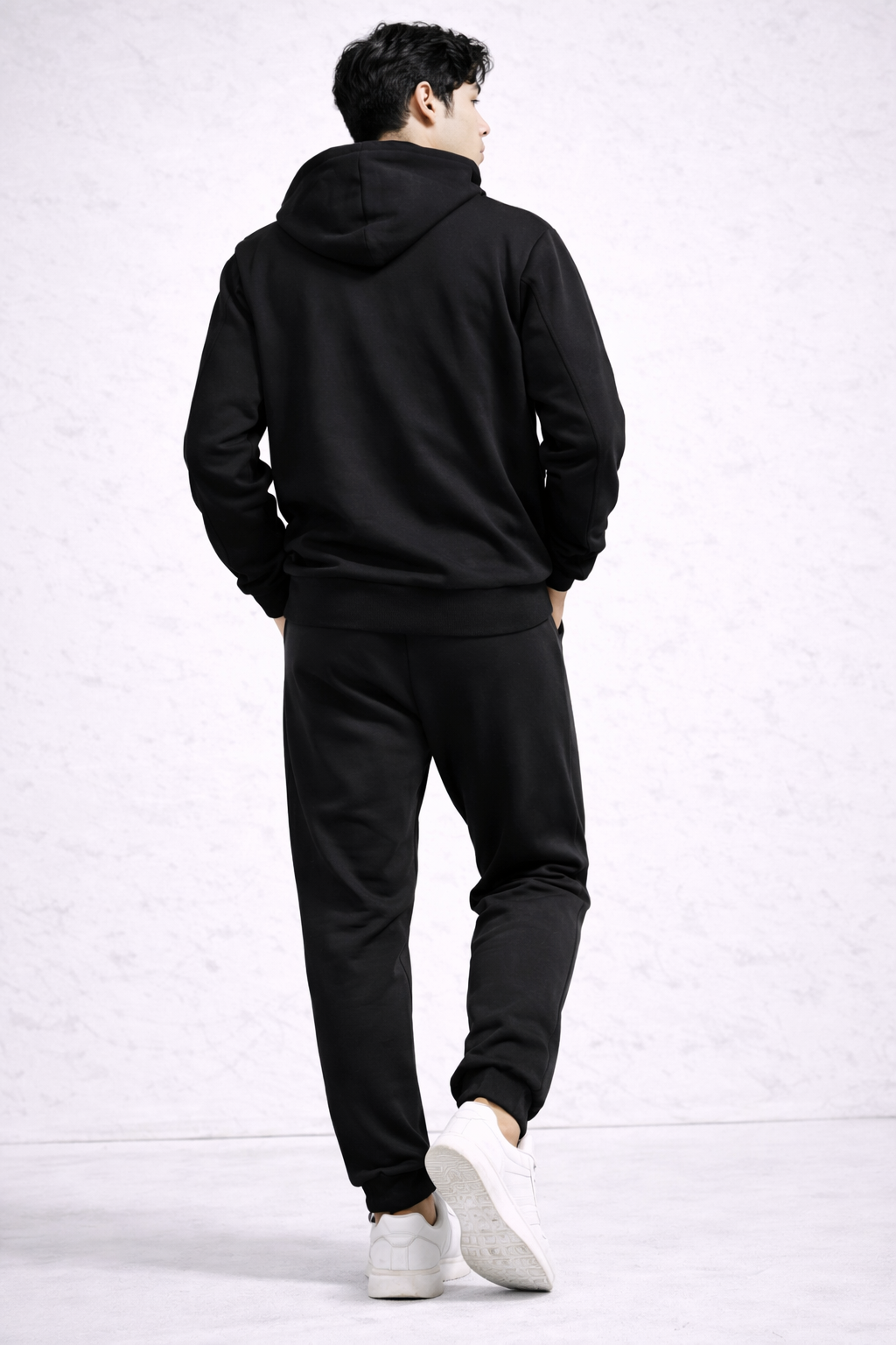 Fade-Resistant Black Men’s Comfort Joggers